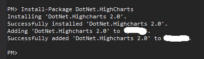 How to include DotNet.HighCharts in ASP.NET MVC with ViewModels