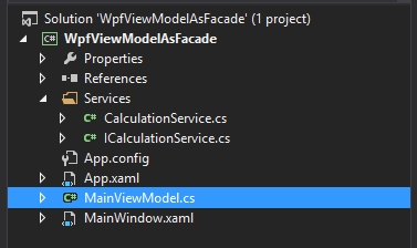 clean your viewmodel in WPF and create a facade